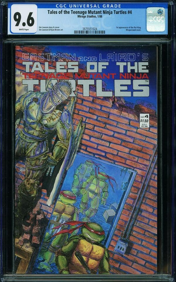 Tales of the Teenage Mutant Ninja Turtles #4 (Mirage, 1988) CGC 9.6