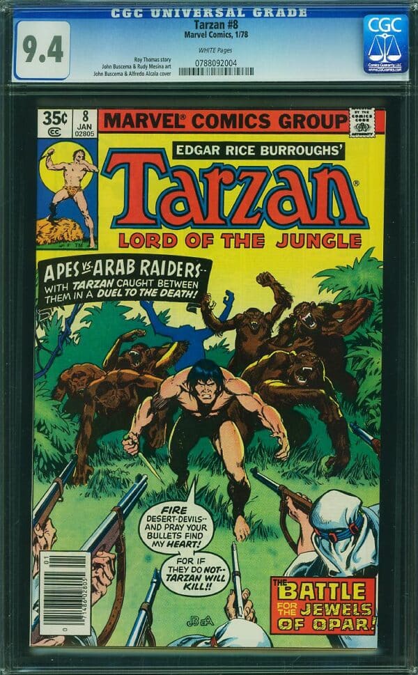 Tarzan #8 (Marvel, 1978) CGC 9.4