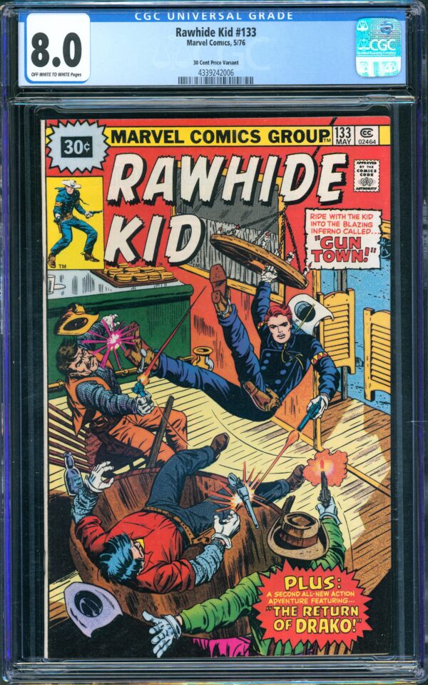 Rawhide Kid #133 (Marvel, 1976) CGC 8.0 - PRICE VARIANT
