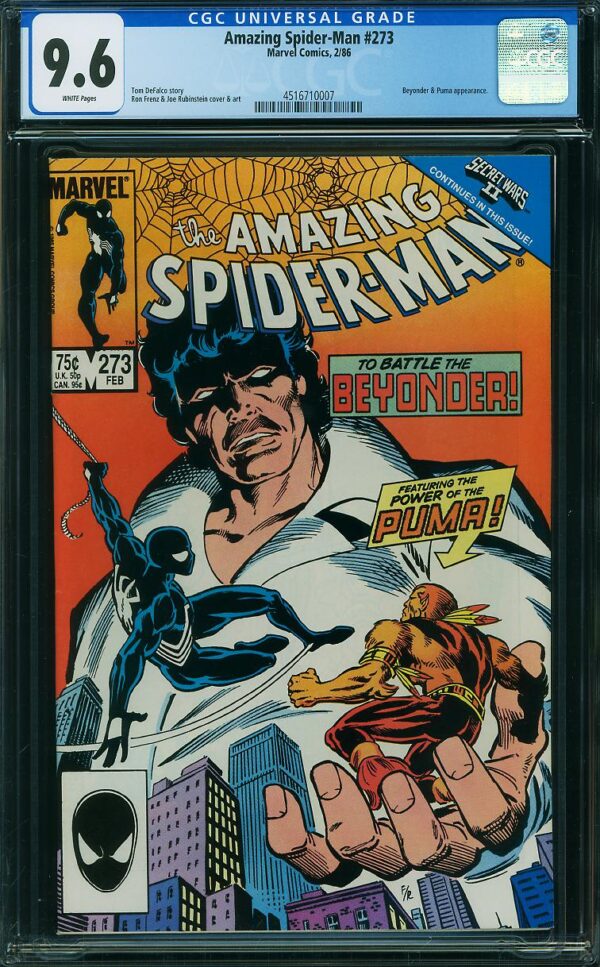 Amazing Spider-Man #273 (Marvel, 1986) CGC 9.6