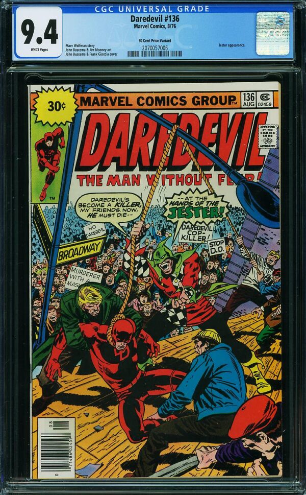 Daredevil #136 (Marvel, 1976) CGC 9.4 - Price Variant