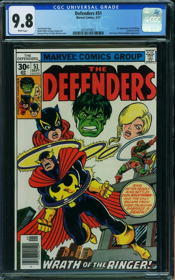Defenders #51 (Marvel, 1977) CGC 9.8 - Highest Graded