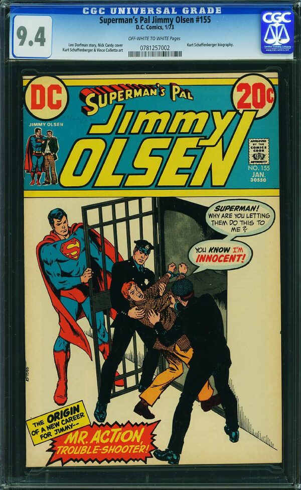 Superman's Pal Jimmy Olsen #155 (DC, 1973) CGC 9.4