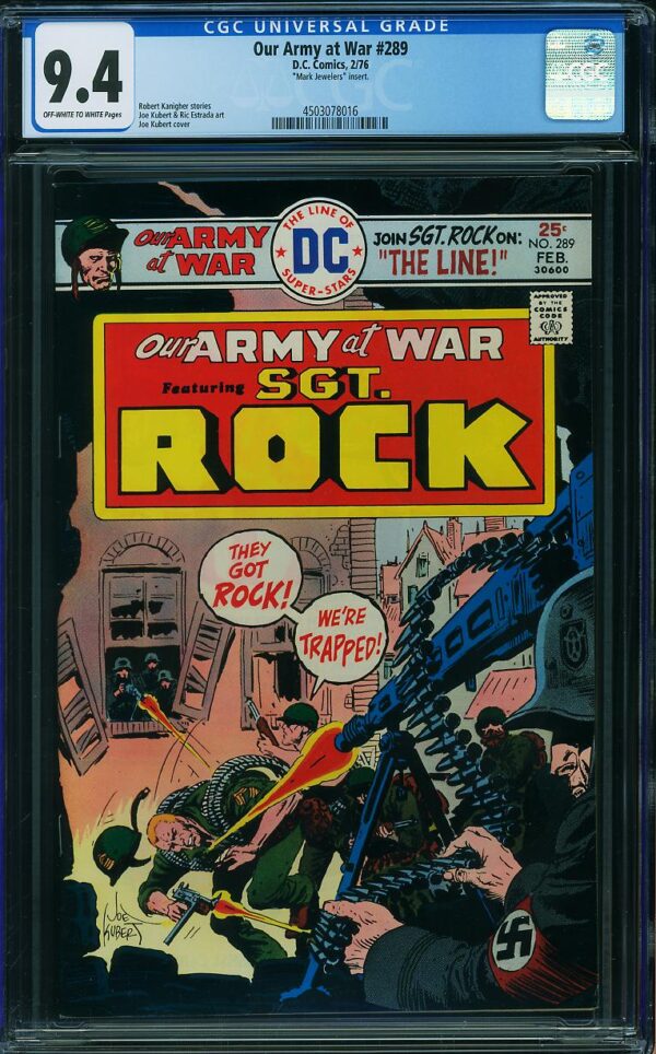 Our Army At War #289 (Marvel, 1976) CGC 9.4